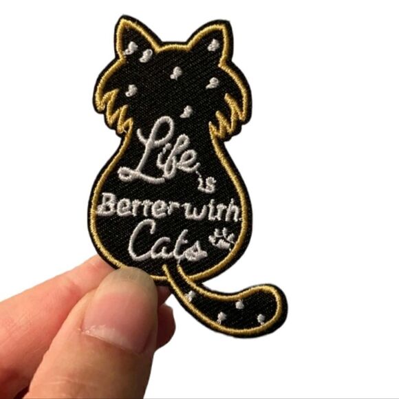Cat Iron On Patch   - Picture 2 of 6
